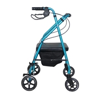 Les fabricants des ventes directes de chariot de marcheur de fauteuil roulant pliant en alliage d'aluminium médical portable pour personnes âgées handicapées