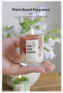 2025 Neue Produkte Weihnachtsgeschenke für Frauen Kaffeetassen-Duftkerzen Großpackung Matcha Latte Kerze mit Glasgefäßen - Product Image 6