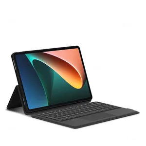 Klavye kapağı XiaoMi Pad için 5 Pro 11 inç 2021 MiPad 5 Tablet kablosuz Touchpad BT manyetik koruyucu kılıflar TPU kabuk