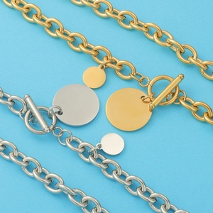 Collar de Oro Antideslustre de 18K, Acero Inoxidable Real, Joyería Fina, Collares Personalizados con Monedas para Mujeres y Hombres - Product Image 4