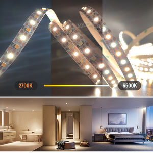 Tunable White 24V CCT SMD LED Strip <b>Light</b> 2835 120LEDS/m CRI90 Dimmable Dual White Tape for Smart Home Kitchen Cabinet Lighting - Product Image 4