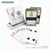 Cartes à jouer Guan Dan personnalisées haut de gamme pour entreprises, marque Sincolink, papier cartonné 310 g/m² à âme bleue, finition lin