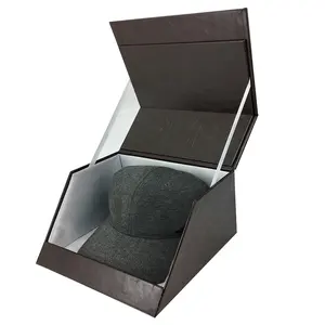 Limited edition Men's baseball caps packaging box Custom pattern designer cap customized boxes