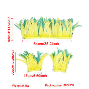 Chal de plumas para actuación de Ballet para disfraz de <span class=keywords><strong>samba</strong></span> en carnaval Halloween o fiesta de disfraces en <span class=keywords><strong>Bar</strong></span> - Product Image 4