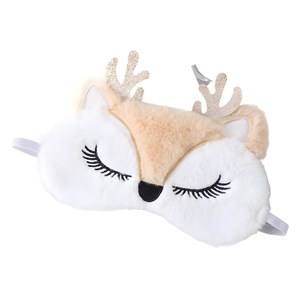 Mascherina per Occhi Natalizia con Coniglietto Ricamato, Mascherina per Dormire che Blocca la Luce - Product Image 5