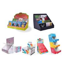 Boîte de présentation en carton ondulé pour magasin de cosmétiques, présentoir de comptoir, boîte de présentation de table personnalisée