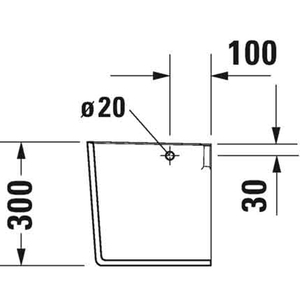 SEMICOLONNA Lavabo da appoggio 17x30 cm ME by STARCK - Product Image 4