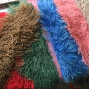 Fourrures d'animaux, bandes de peau de mouton 100% naturelle, Mongolie, <span class=keywords><strong>Genghis</strong></span> <span class=keywords><strong>Khan</strong></span> - Product Image 4
