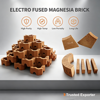 Fabricant direct de briques en magnésie électro-fusionnée certifiées ISO, haute résistance, réfractaires en magnésite fusionnée