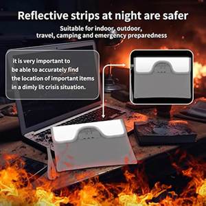 CUSTOM Fireproof Lockable <b>Document</b> Organizer - 8-Layer Fireproof Zippered Storage <b>Bag</b> for Cash, Passports, Legal Papers - Product Image 3