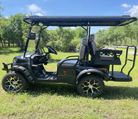 Voiturette de golf électrique tout-terrain 4 places avec batterie au lithium, véhicule de tourisme à 4 roues pour hôtels, parcs, plages et visites en resort