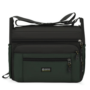 Sac à bandoulière imperméable de grande capacité de haute qualité, simple et décontracté, polyvalent, sac à bandoulière pour homme - Product Image 1