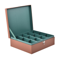 Boîte cadeau en papier de luxe Flip Cover avec boucle verrouillable-Multi-Compartiment pour bijoux Montre Emballage personnalisé disponible