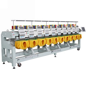 Machine à broder chinoise à deux fonctions, 12 têtes, 1500 tr/min, pour chenille française, chenille et point de chaînette / broderie chenille pure - Product Image 1