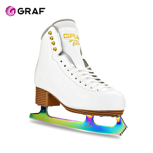Patins à <span class=keywords><strong>glace</strong></span> blancs personnalisés pour la vente au détail et en gros, pour femmes et filles, lames en acier inoxydable, lacets, vente en gros de patins à <span class=keywords><strong>glace</strong></span> pour femmes - Product Image 3