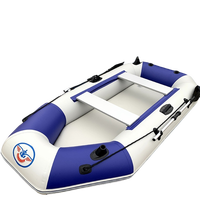 PVC Gonflable Ventre Bateau Rivière Pêche Kayak Leurre Dériveur Bateau À Rames Navire De Pêche Peut Installer Le Moteur Hors-Bord