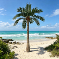 Palmiers artificiels géants d'extérieur : Faux palmiers à noix de coco, palmiers royal dattier, Washingtonia, Areca – Idéaux pour projets de paysagisme et de complexes hôteliers, résistants aux UV et ignifuges.