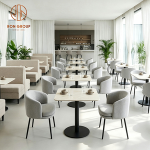 Chaise de table carrée personnalisée Ron Group Fashionable Beauty pour hôtel, siège rembourré en tissu, mobilier de <span class=keywords><strong>restaurant</strong></span> - Product Image 3