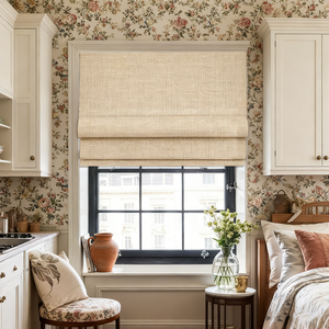 कस्टम डिज़ाइन निर्मित-इन सादे मैनुअल रोमन ब्लाइंड्स ड्रेड ड्रिप्स आउटडोर कोरियन ब्लैकआउट के लिए आउटडोर कोरियन ब्लैकआउट - Product Image 1