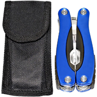 Pince multifonction 13-en-1 en acier inoxydable avec verrouillage, qualité industrielle, portable pour l'extérieur, camping, couteau inclus