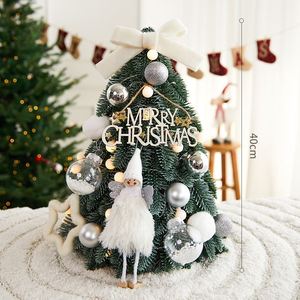 PE Spruce Artificial <b>Christmas</b> <b>Tree</b> Flame Resistant & Eco-Friendly LED Lit Small Desktop <b>Tabletop</b> <b>Tree</b> - Product Image 1