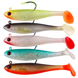 Nouvelle leurre souple queue en T, crankbait, tête plombée, hameçon simple, appât artificiel coulant toutes profondeurs, <span class=keywords><strong>nageur</strong></span> réaliste, leurre de pêche. - Product Image 4