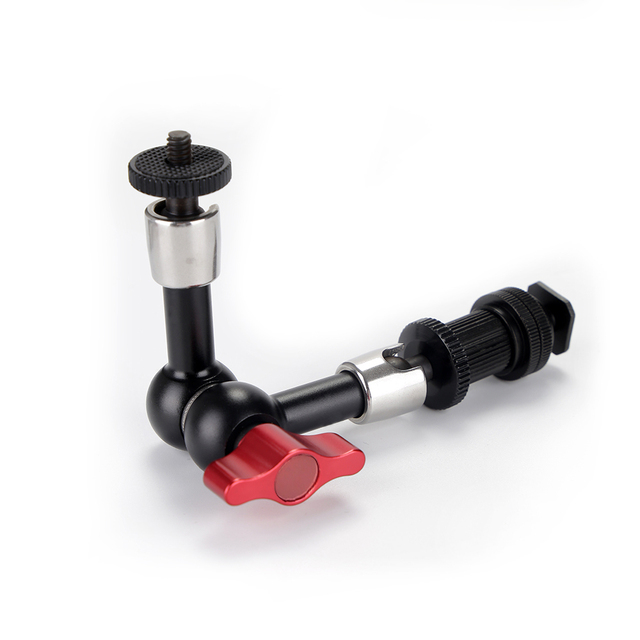 Axrtec WF AA304 7" Adjustable Articulating Anti-Scratch Friction Magic Arm Shoe Mount 1/4" Thread Screw DSLR Camera Rigs/LED