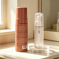 Bouteille en plastique vide pour mousse nettoyante, couleur personnalisée, avec pompe, pour lavage des mains et nettoyant visage, vente en gros