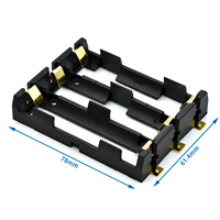 Support de batterie Li-ion 26650 à montage sur circuit imprimé traversant, boîtier de batterie 2x2 3x2 JIATEL