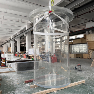 Livraison rapide, aquarium cylindrique transparent personnalisé de <span class=keywords><strong>125</strong></span> gallons, décoration pour betta - Product Image 3