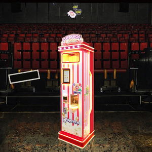 Tự động thương mại bỏng ngô Máy bán hàng tự động đồng tiền hoạt động có hương vị bỏng ngô <span class=keywords><strong>Maker</strong></span> máy với đồng xu và hóa đơn chấp nhận - Product Image 2