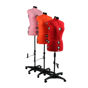 調節可能な高さメタルベース360回転プロフェッショナル仕立てドレスフォームマネキン - Product Image 3