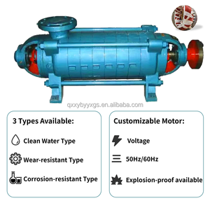 Bomba de Agua Centrífuga Multietapa Horizontal de Alta Presión 50 HP, 100-150 Metros de Altura, Bomba de Refuerzo de Ultra Alta Presión de Hierro - Product Image 3