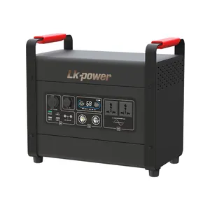 Lithium Batterij Backup Draagbare Power Station 1920wh Oplaadbare Generator Met 3000 Watt Ac Omvormer