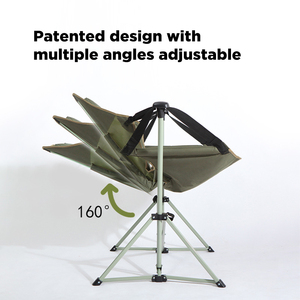 E-RIKE High Quality 150KG Heavy Duty <strong>Camping</strong> <strong>Chair</strong> Reinforced X-Brace Steel Frame Folding <strong>Camping</strong> <strong>Rocking</strong> <strong>Chair</strong> - Product Image 3