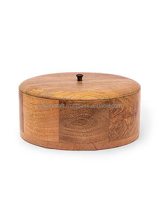 Hot Selling 100% Natural Pure Quality Handmade Wood Bowl Polished Box Pot Serving Home Hotel Restaurant Party Eco-Friendly - Product Image 2