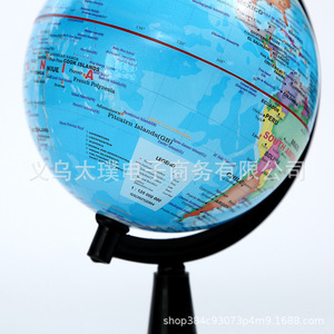 All-plastic high-definition globes, large, medium, and small sizes, for export, English <b>geography</b> textbooks, factory wholesale - Product Image 2