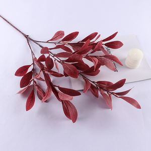 بيع مباشر من المصنع أوراق الرودودندرون الحريرية الخضراء لأوراق الرودودندرون الاصطناعية لمناسبات الزفاف ديكور المنزل - Product Image 6