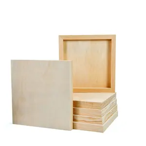 未完成的木制摇篮绘画面板，用于艺术工艺木制帆布面板，适用于初学者和专家艺术家的工具
