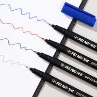 Vente en gros Stylo marqueur permanent de couleur 318f Stylo marqueur noir à pointe fine