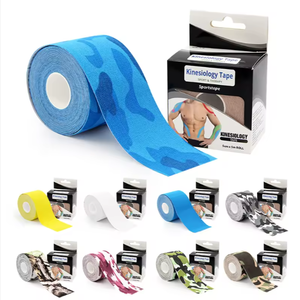 Plester Kinesiologi Berwarna, Plester Atletik Elastis, Pereda Nyeri, Penyangga Otot, Bernapas, Bebas Lateks, Plester Olahraga untuk Lutut dan Punggung - Product Image 5