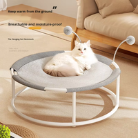 Vente en gros de lits pour chats en fer forgé respirants pour l'été, hamacs pour chats résistants à l'humidité, trampolines pour chats en maille ronde