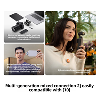 Microphone Lavalier sans Fil Djiang Mic Mini 2 à Réduction de Bruit pour Connecteurs Type-C/Lightning/3,5 mm pour Diffusion en Direct