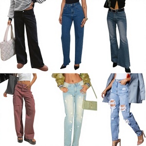 <span class=keywords><strong>Jeans</strong></span> Elasticizzati Slim Fit da <span class=keywords><strong>Donna</strong></span>, Pantaloni a Sigaretta Strappati, Vendita Diretta dal Produttore Cinese, Spedizione Casuale - Product Image 1