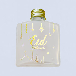 Eid Mubarak Ramadan Kareem Glass <strong>Water</strong> <strong>Bottle</strong> Ramadan Hajj Umrah Mubarak <strong>Zam</strong> <strong>Zam</strong> <strong>Bottle</strong> Kaaba for Party Islamic Gift - Product Image 2