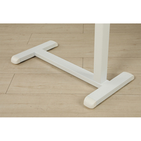 Table de chevet réglable en hauteur pneumatique ADA Furniture avec roulettes, table console moderne pour ordinateur portable, utilisation hôtelière