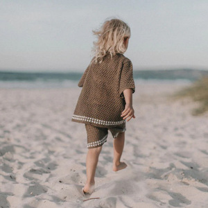 OEM ODM Ensemble de vêtements en tricot d'été pour nouveau-né et bébé Cardigan et short pour enfants filles 2Pcs Ensemble de vêtements tricotés Chandail pour enfant en bas âge garçon - Product Image 6