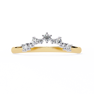 แหวนเพชรทรงกลมเจียระไนแบบบริลเลียนท์สำหรับผู้หญิง JURA JEWEL สี E เพชรเพาะเลี้ยงในห้องปฏิบัติการ ทองคำแท้ 14K สำหรับผู้ที่ชื่นชอบเทรนดี้ที่ได้รับการรับรอง - Product Image 5