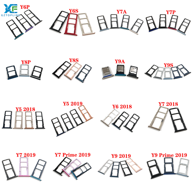 Wholesale High Quality 6 7 8 9 10 Pro SIM Card Tray Phone Parts for huawei Mate