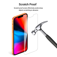 Verre trempé HD 2.5D 9H de dureté, personnalisé avec logo, vente en gros directe usine pour iPhone 18 17 16 15 14 13 12 11 Samsung S25 S24